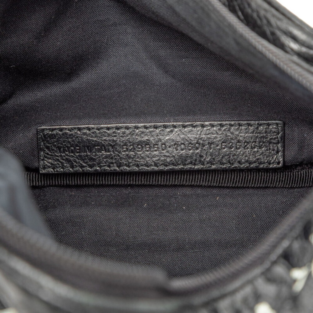 Balenciaga Graffiti Explorer Body Belt Crossbody Bag Waist Black White Leather - Picture 8 of 8